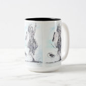 リンゴ目ブロンク ツートーンマグカップ (正面右)