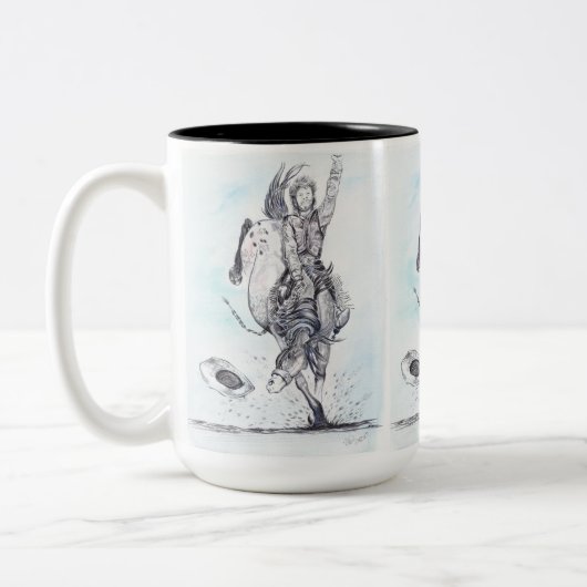 リンゴ目ブロンク ツートーンマグカップ (左)