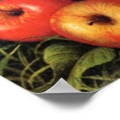 リンゴ素晴らしの箱絵画。 ポスター (角)