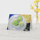 リンゴ絵を描カードの具合が良い カード (黄色い花)