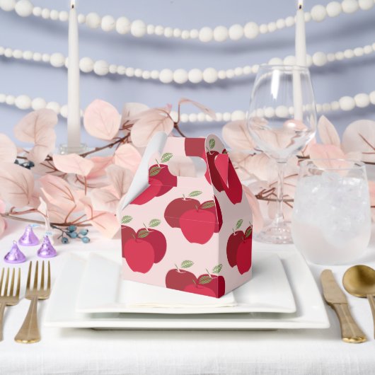 リンゴ絵切り絵専用パーティーギフト フェイバーボックス (ウェディング)