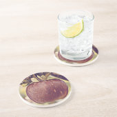 リンゴ絵画の木の入ったバスケット コースター (側面)