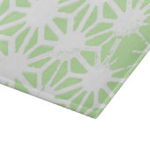 リンゴ緑の幾何学的パターン カッティングボード (角)