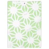 リンゴ緑の幾何学的パターン クリップボード (裏面)