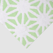リンゴ緑の幾何学的パターン 薄葉紙 (詳細)