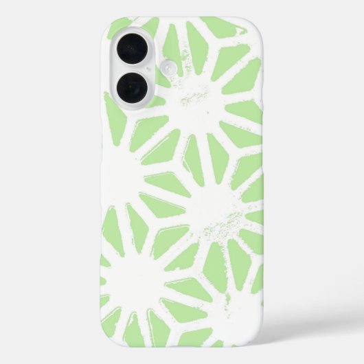 リンゴ緑の幾何学的パターン Case-Mate iPhoneケース (裏面)