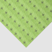 リンゴ緑（黒花） 薄葉紙 (詳細)