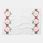 リンゴ縁ど キッチンタオル (横)