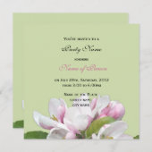 リンゴ花allパーティの招待状 招待状 (正面/裏面)