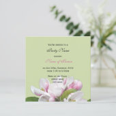 リンゴ花allパーティの招待状 招待状 (スタンド正面)