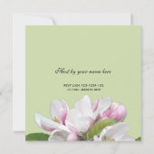 リンゴ花allパーティの招待状 招待状 (裏面)