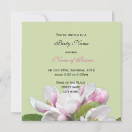 リンゴ花allパーティの招待状 招待状