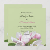 リンゴ花allパーティの招待状 招待状 (正面/裏面)