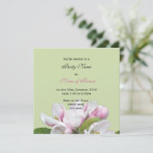 リンゴ花allパーティの招待状 招待状 (スタンド正面)