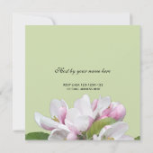 リンゴ花allパーティの招待状 招待状 (裏面)