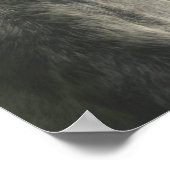 リンゴ荷車を引く灰色の馬の目 ポスター (角)