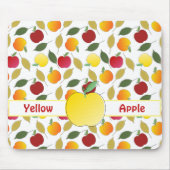 リンゴ葉と マウスパッド (正面)