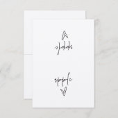 リンゴ食品ラベルテントカード (正面/裏面)