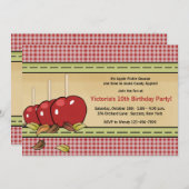 リンゴ飴の招待状 招待状 (正面/裏面)