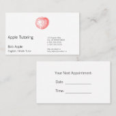 リンゴ飴の赤い凸版印刷Apple 予約カード (正面/裏面)