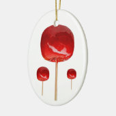 リンゴ飴 セラミックオーナメント (左)