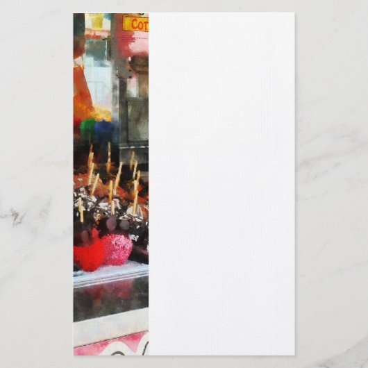 リンゴ飴 便箋 (正面)