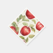 リンゴ魅力的プレートを収穫する スタンダードカクテルナプキン (角)