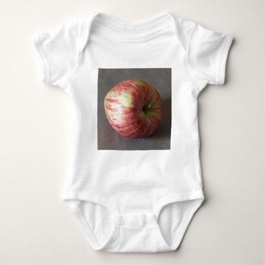 リンゴ01 ベビーボディスーツ (正面)