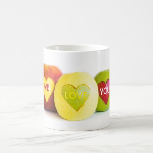 リンゴ3個 コーヒーマグカップ (中央)
