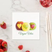 リンゴ3個 スタンダードカクテルナプキン (インサイチュ)