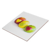 リンゴ3個 タイル (側面)