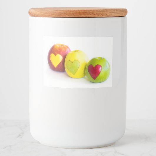 リンゴ3個 フードラベル (正面)