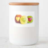 リンゴ3個 フードラベル (正面)