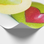 リンゴ3個 ラッピングペーパー (角)