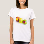 リンゴ3個 Tシャツ (正面)