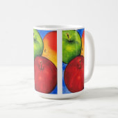 リンゴ3 コーヒーマグカップ (正面右)