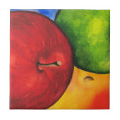 リンゴ3 タイル (正面)