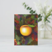 リンゴ3-d ポストカード (スタンド正面)