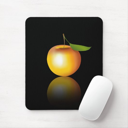 リンゴ3-d マウスパッド (マウス)