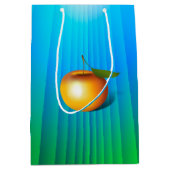 リンゴ3-d ミディアムペーパーバッグ (正面)