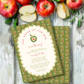 リンゴ・オブ・ザ・アイお洒落・オータム男女兼用 招待状