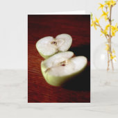 リンゴ カード (黄色い花)