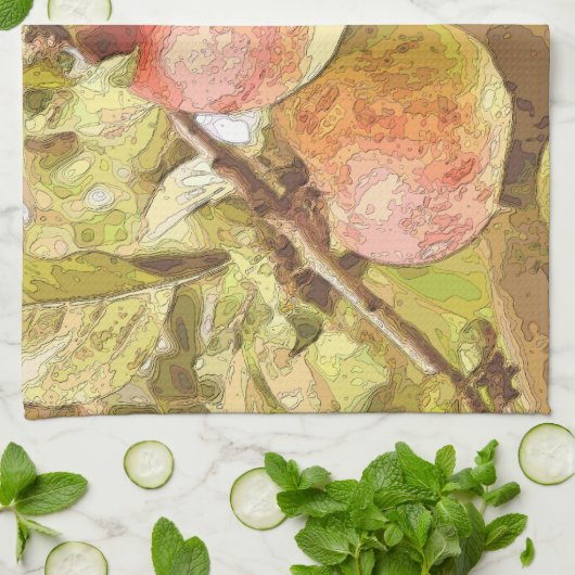 リンゴ キッチンタオル (折り畳み)