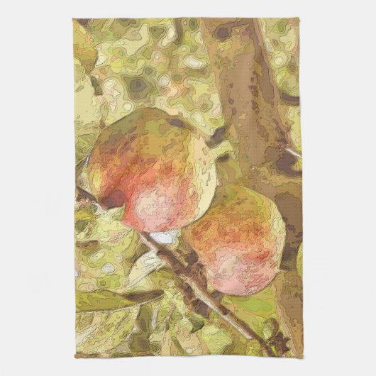 リンゴ キッチンタオル (縦)