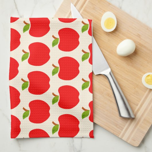 リンゴ キッチンタオル (四つ折り)