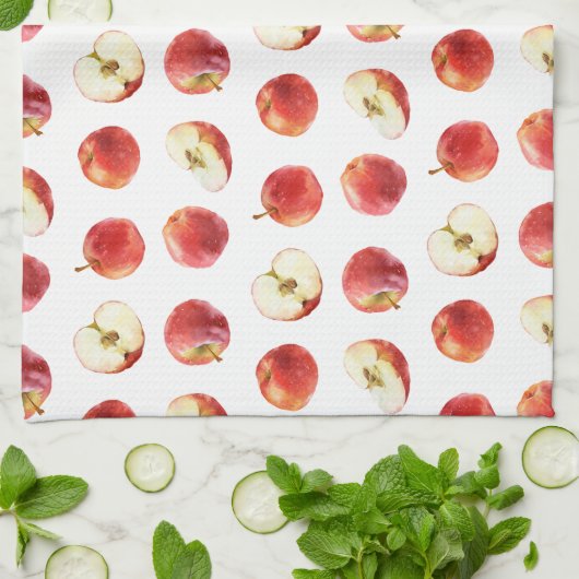 リンゴ キッチンタオル (折り畳み)