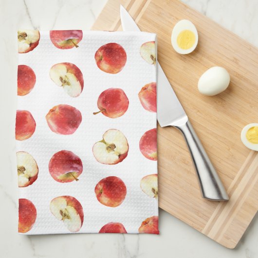 リンゴ キッチンタオル (四つ折り)