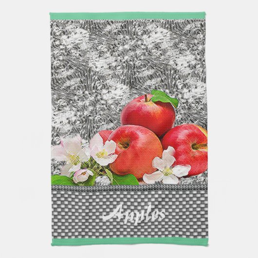 リンゴ キッチンタオル (縦)