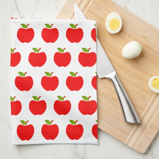リンゴ キッチンタオル (四つ折り)