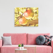 リンゴ キャンバスプリント (インサイチュ (リビング))